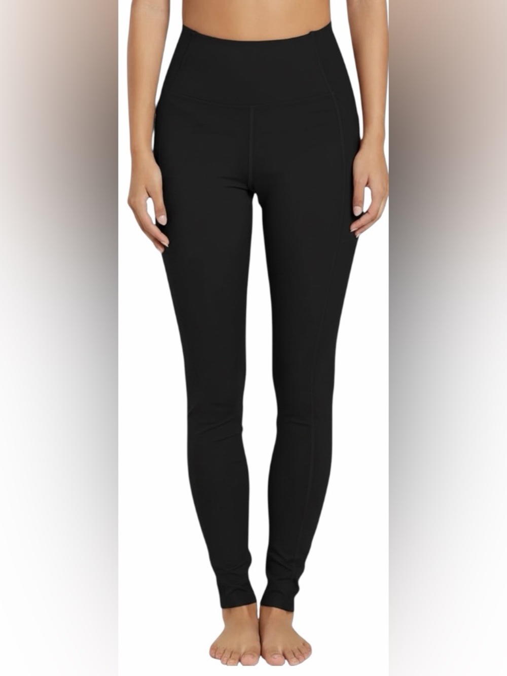 girlfriend collective Black High-Rise Compressive Pocket Leggings